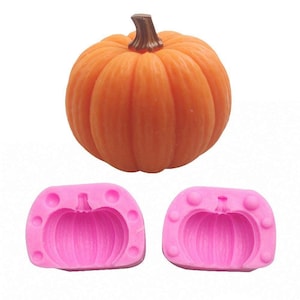 pumpkin 3 d silicone mold  adorable not only for Halloween