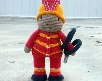 Firefighter amigurumi PATTERN, by Caloca Crochet