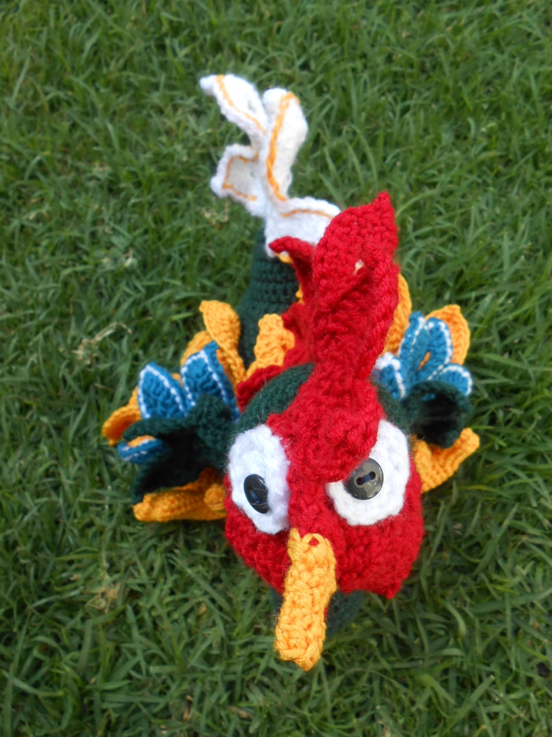 Pattern Kiriko rooster amigurumi. By Caloca Crochet image 4