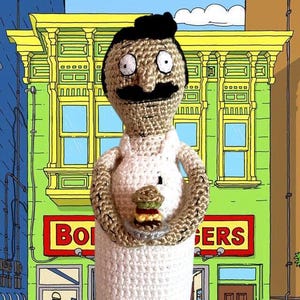 Crochet Bob Belcher, Bob&#39;s Burgers, Crochet PDF Pattern, Instant Digital Download