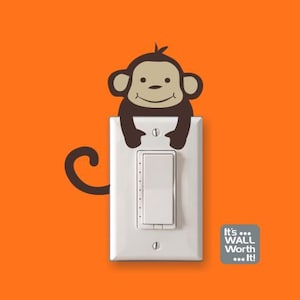 Monkey Light Switch Vinyl Decal