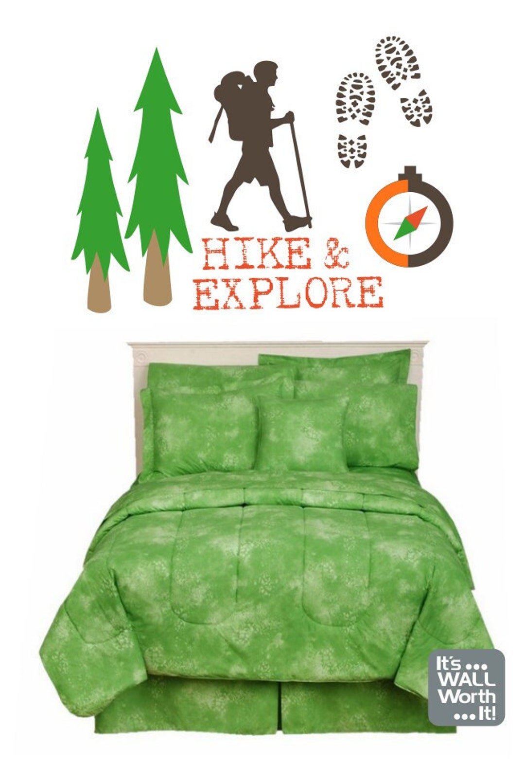 Hike & Explore Camping Vinyl Wall Decal Children's Room Etsy