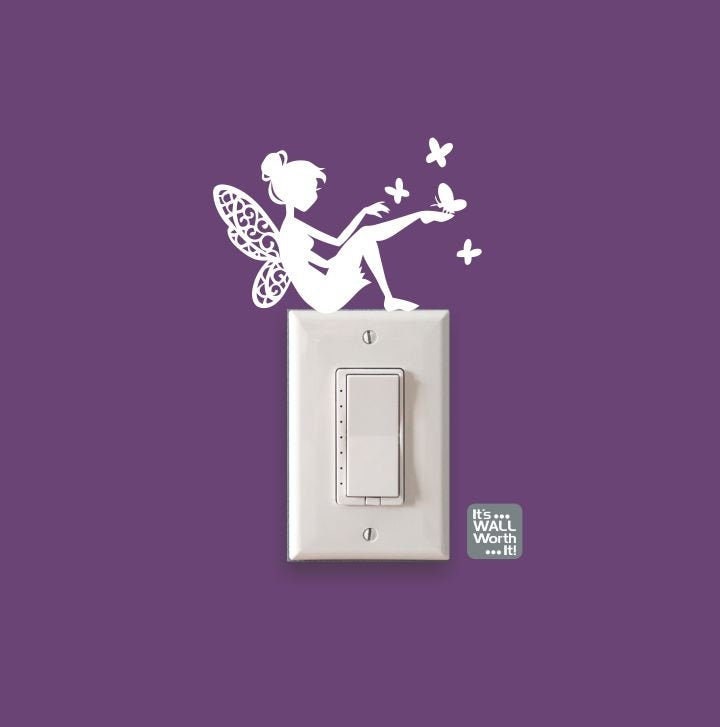 Switch Plate Double Toggle - Fairies Elves Fantasy Elf Fairy Magic Design 