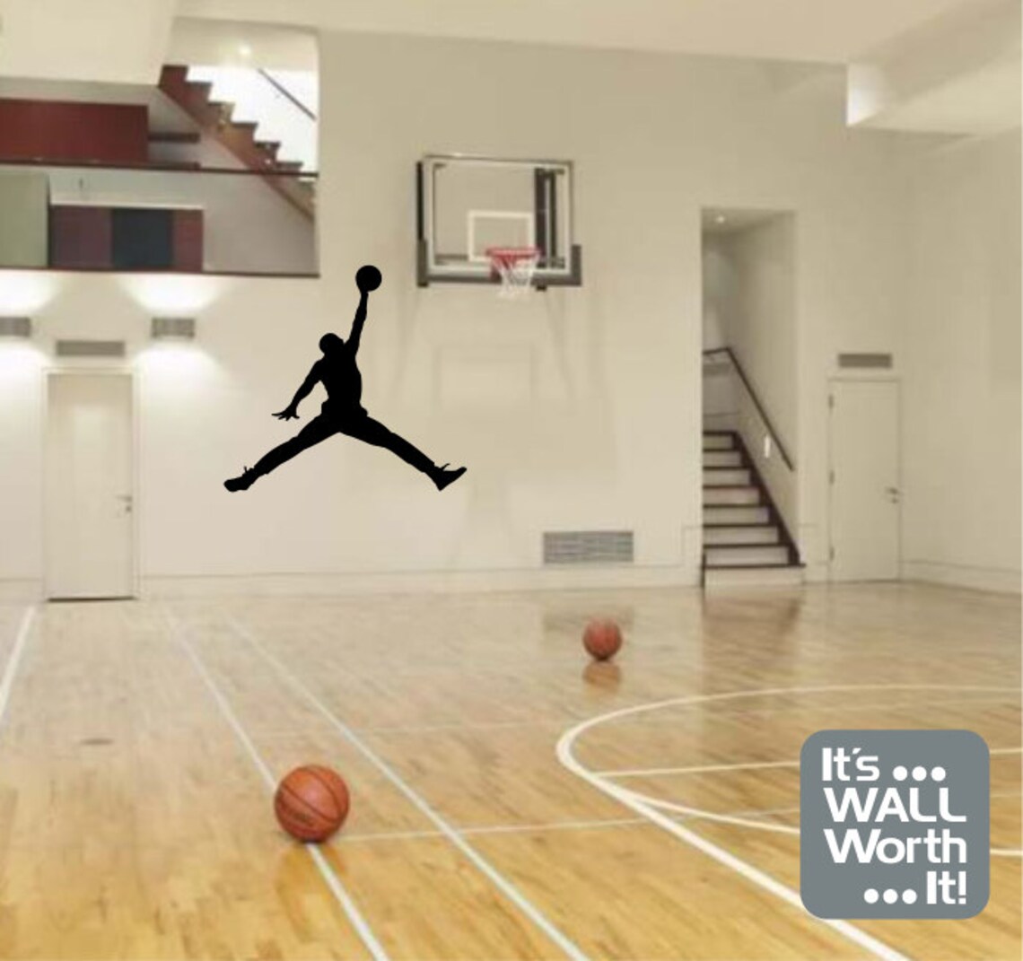 Basketball Player Michael Jordan Vinyl Wall Decal Teen Etsy