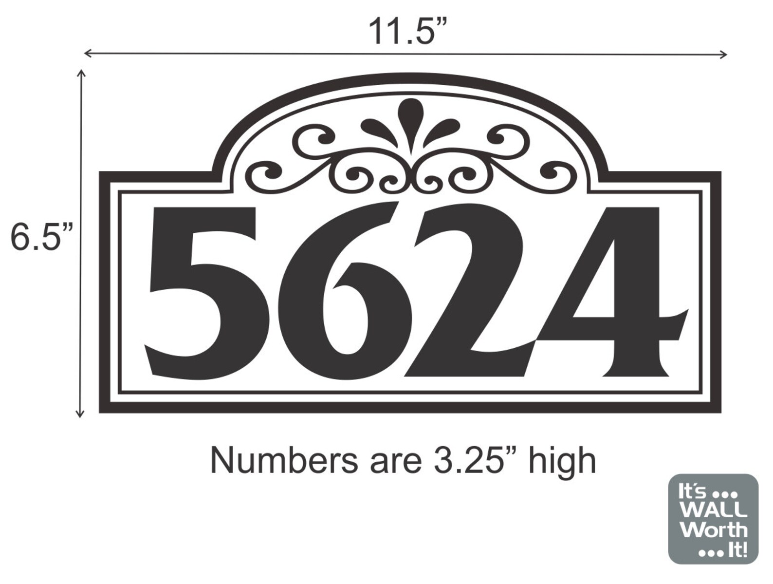 Mailbox or Door Address Vinyl Decal Custom Mailbox or Door Etsy