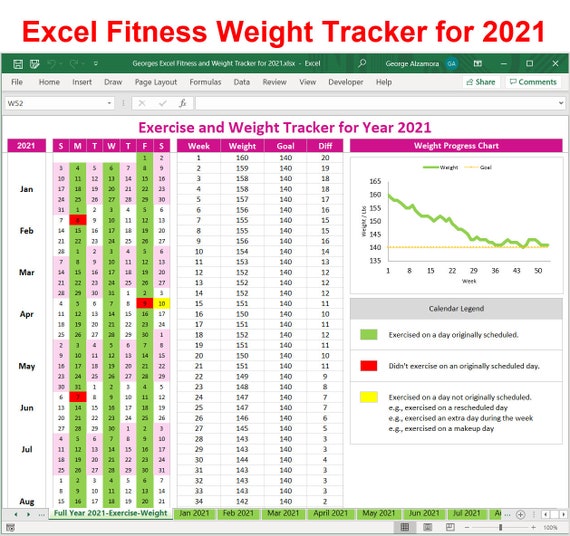 Exercise Tracker Template from i.etsystatic.com