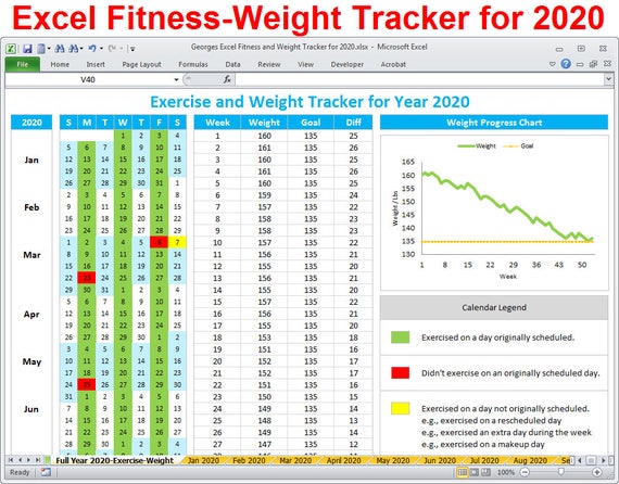 Monthly Exercise Chart