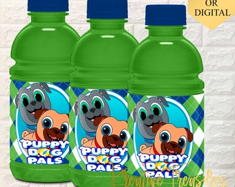 Puppy Pals Sports Drink Labels - Puppy Pals Labels - Puppy Pals Party - Puppy Pals - Puppy Labels - Digital - Printable - Instant Download