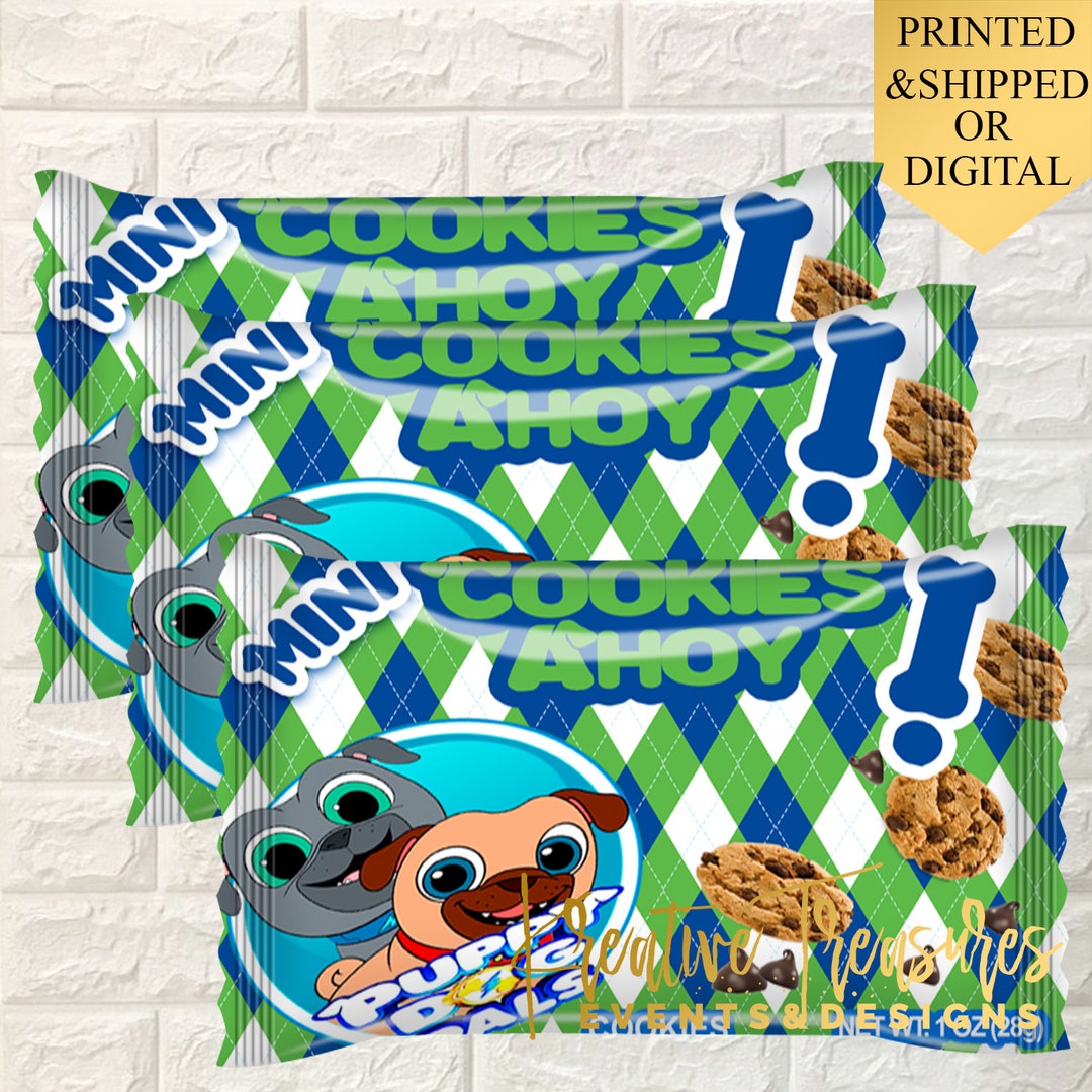 Puppy Dog Pals Cookie Favors Fruit Snacks Puppy Dog Etsy