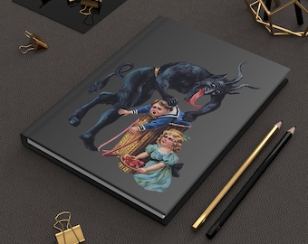 Krampus Prezent świąteczny Dziennik w twardej oprawie Matowy