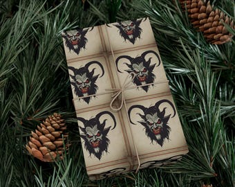 Krampus Classic and Traditional Wrapping Paper