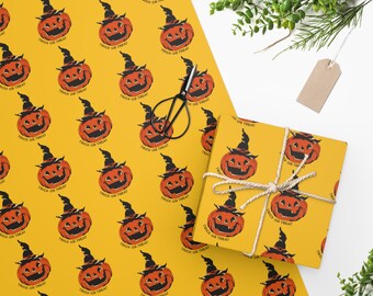 Unwrap Spook-tacular Surprises: Vintage Halloween Gift Wrap Collection