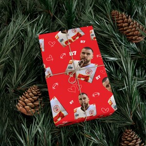 Travis Kelce Gift - Wrapping Paper - Kansas City Chiefs Football Gifts