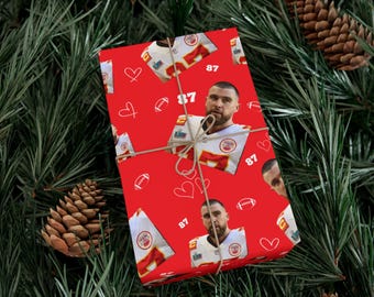 Travis Kelce Gift - Inpakpapier - Kansas City Chiefs Football Gifts