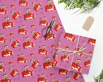 Travis Kelce Gift - Wrapping Paper - Kansas Chiefs