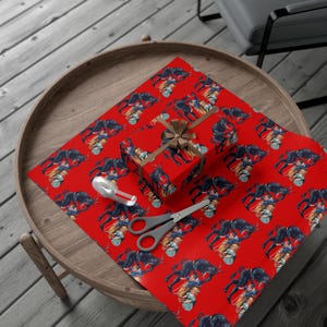 Krampus Wrapping Paper - Dark Gift Wrap for the Holidays image 2