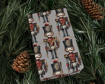 Gothic Nutcracker Wrapping Paper - Christmas - Dark Gift Wrap