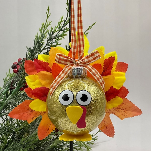 Christmas turkey ornament