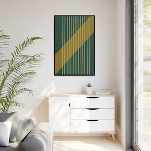 Mid Century Modern Canvas Wall Art Gift for Her Home
