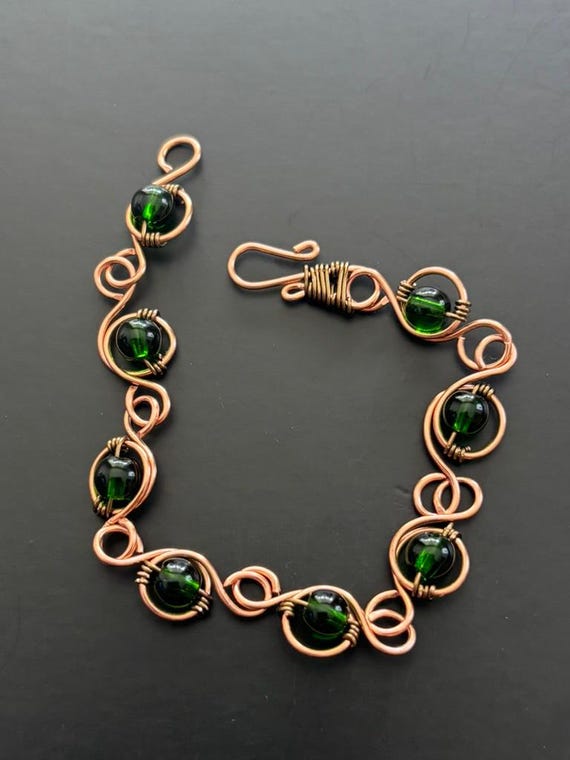 Summer Bracelet, Handcrafted Jewelry, Wired Bracelet