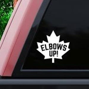 Elbows Up! Canada Maple Leaf Decal