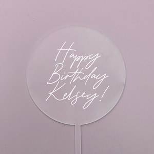 Moderne taarttopper | Acryl taarttopper | Gepersonaliseerde taartdecoratie