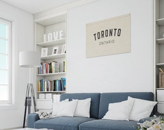 Custom City Banner | Custom Canvas Wall Hanging | Wall Decoration | Custom Flag | Town Personalized