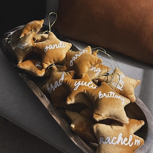 Custom Plush Star Ornaments | Holiday Decor | Christmas Decor