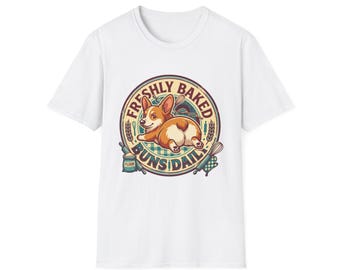 Freshly Baked Buns Daily  Corgi T-Shirt