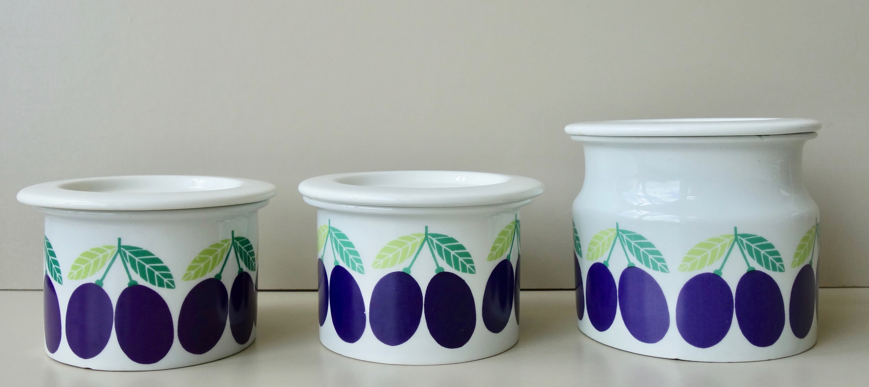 ヴィンテージ アラビア ポモナ プラム マーマレード ジャム 保存容器 2