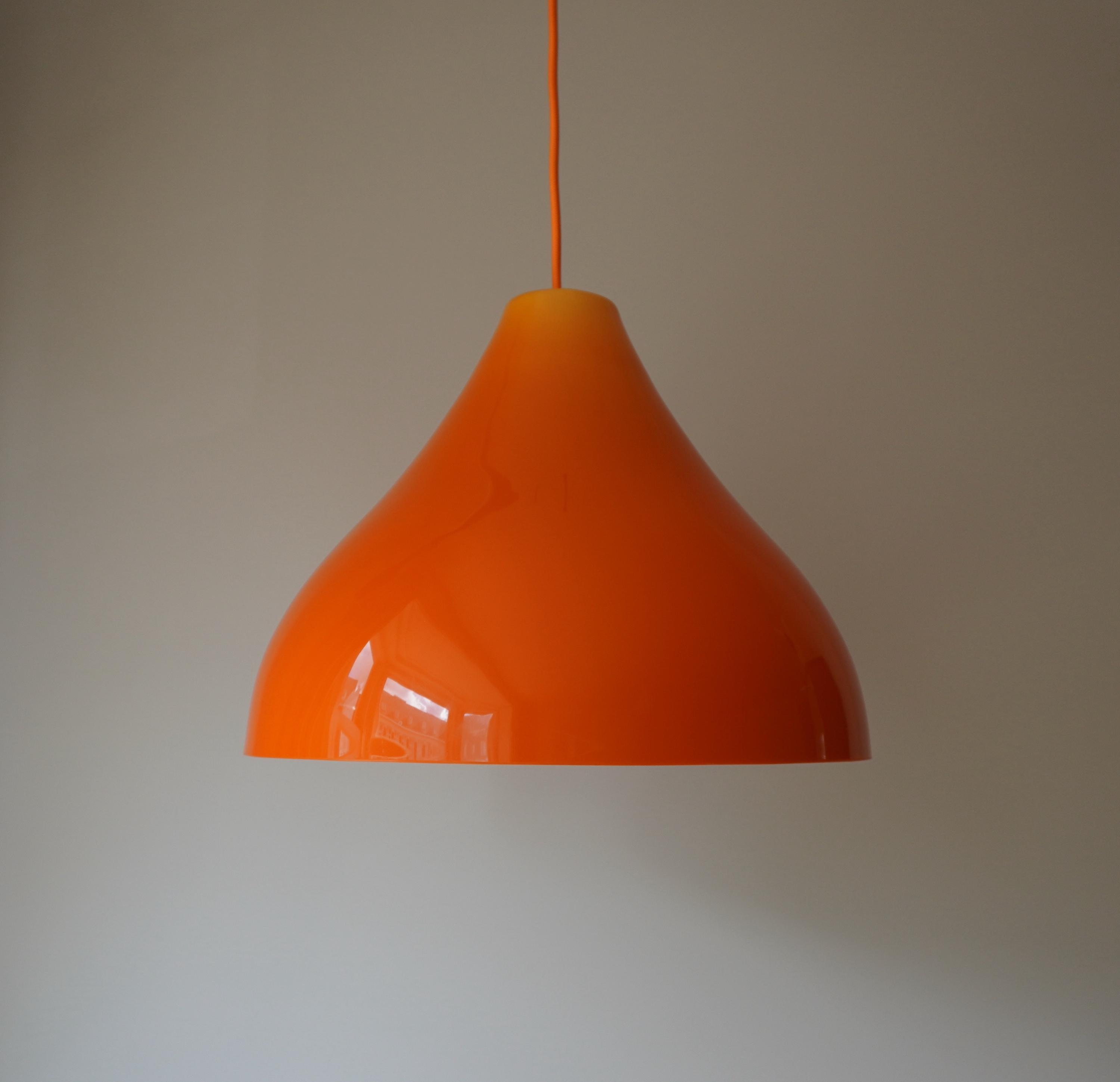 70s hanging lamp orange - Etsy 日本