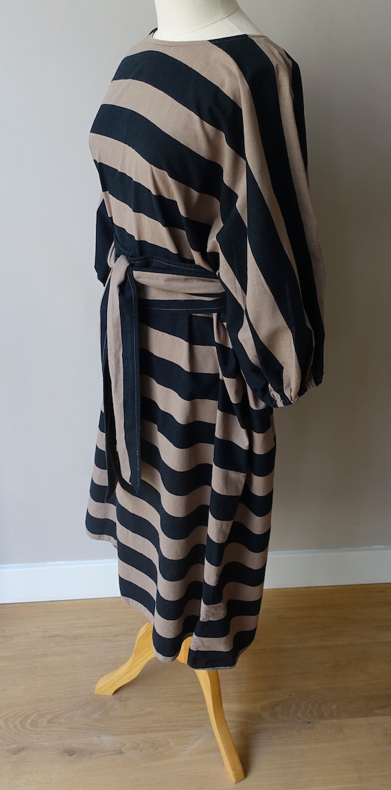 Vintage Vuokko Nurmesniemi striped oversized loos… - image 3