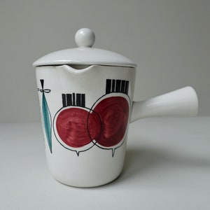 Rorstrand Sweden pan no. 89 covered sauce pan with lid handle ceramics mid century modern Picknick Marianne Westman Scandinavian 1950s