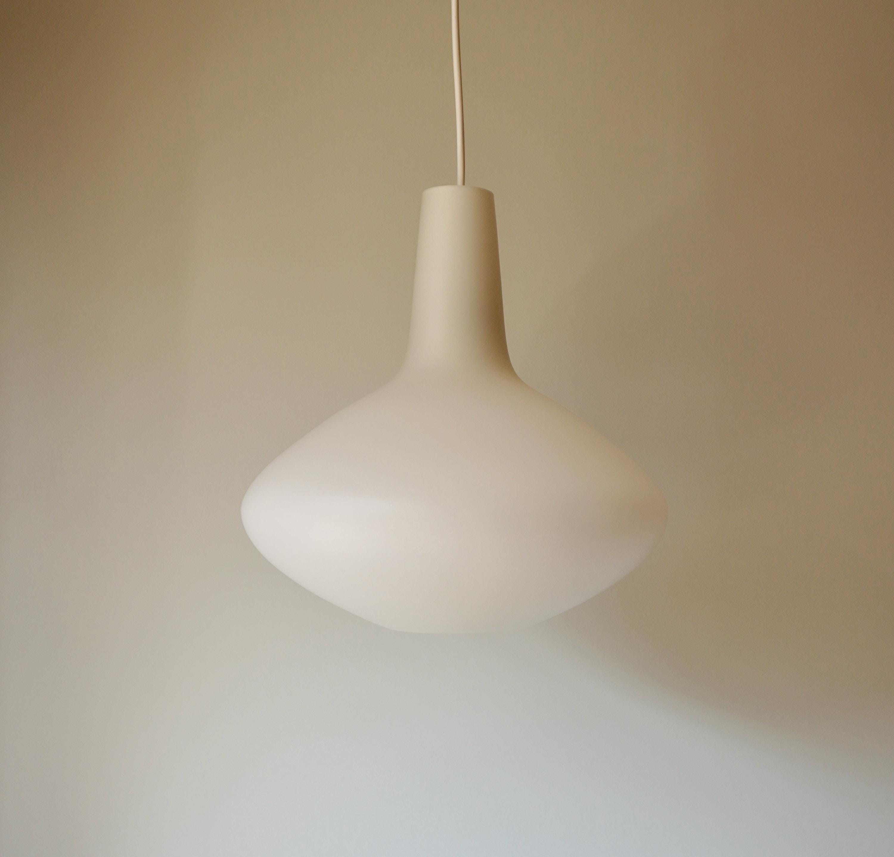 Lisa Johansson-pape Large Sipuli 1950s Satin Milk White Onion