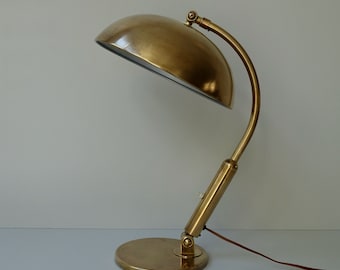 All brass very rare president version desk lamp light Hala Zeist Type 144 vintage adjustable table lamp Herman Busquet mid century modern