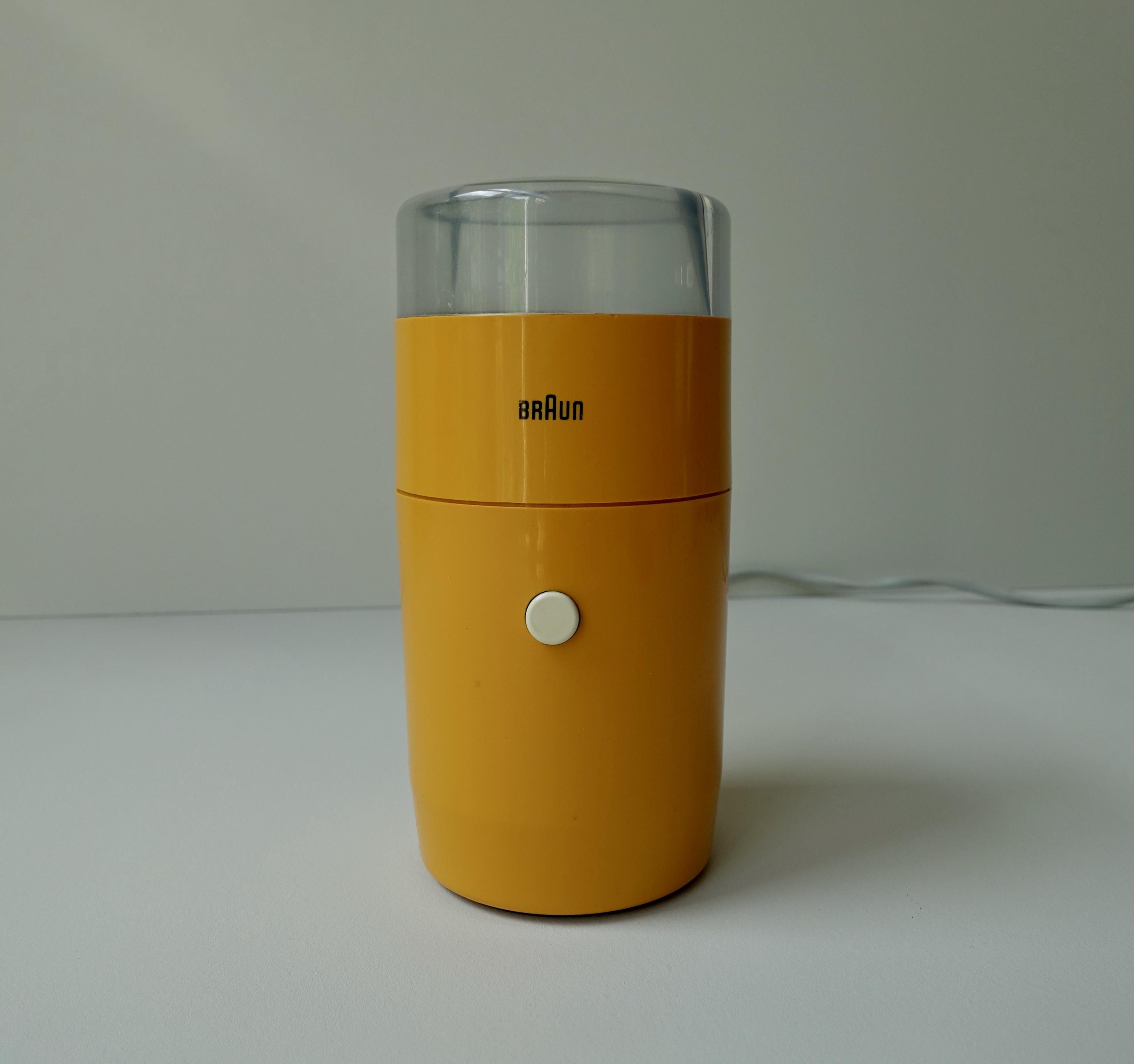 YELLOW Very Good Condition Braun Coffee Grinder KSM 1 Reinhold