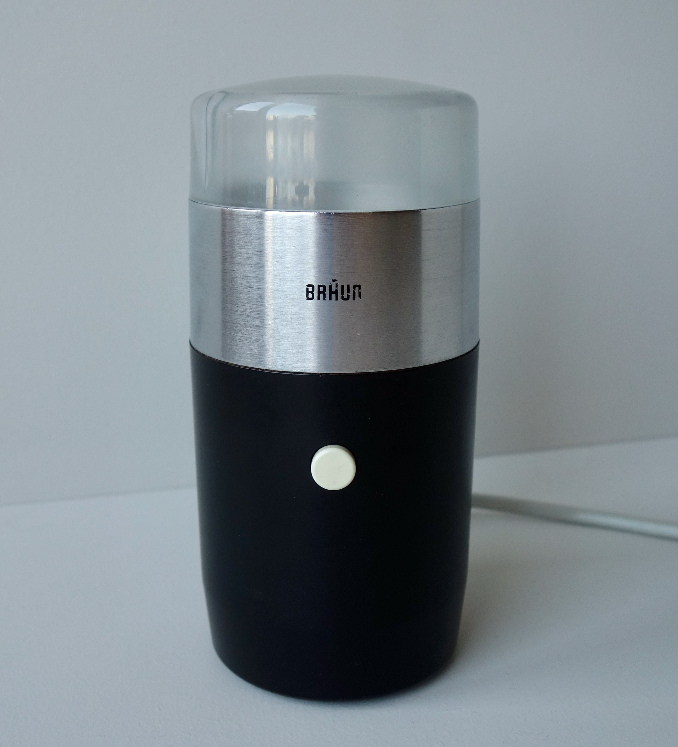 Iconic Braun Coffee Grinder Black Silver 110 220 Volts Designed by Reinhold  Weiss Braun West Germany Modern Design Mid Century Minimalism 