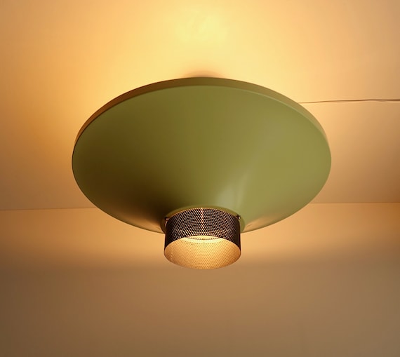 With Repair Very Rare Model Mid Century Ceiling Light Flush Mid Century Ceiling Light Flush, Repairing A Ceiling Light Fixture