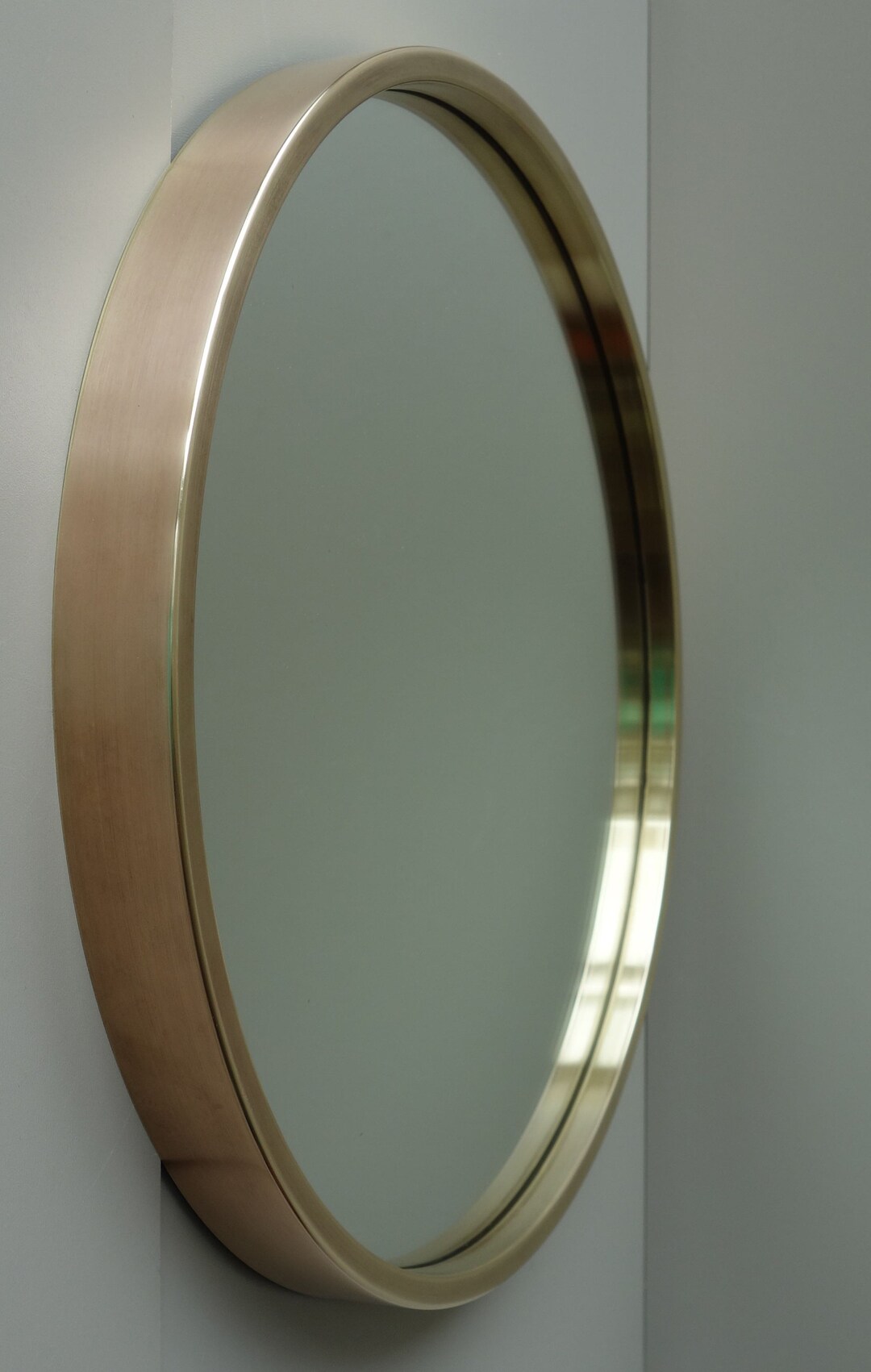 from Sweden＊Vintage mirror・* W2424 Nils Troëd Vintage Glass Brass Mäster Markaryd Model 132