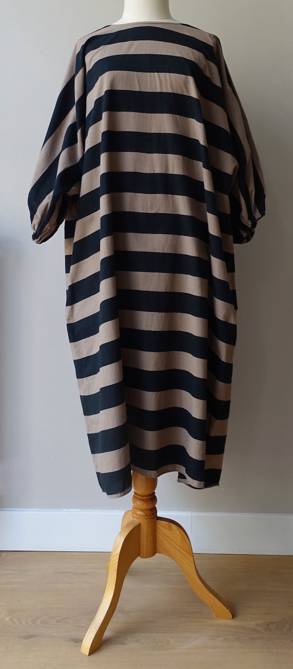 Vintage Vuokko Nurmesniemi striped oversized loos… - image 2