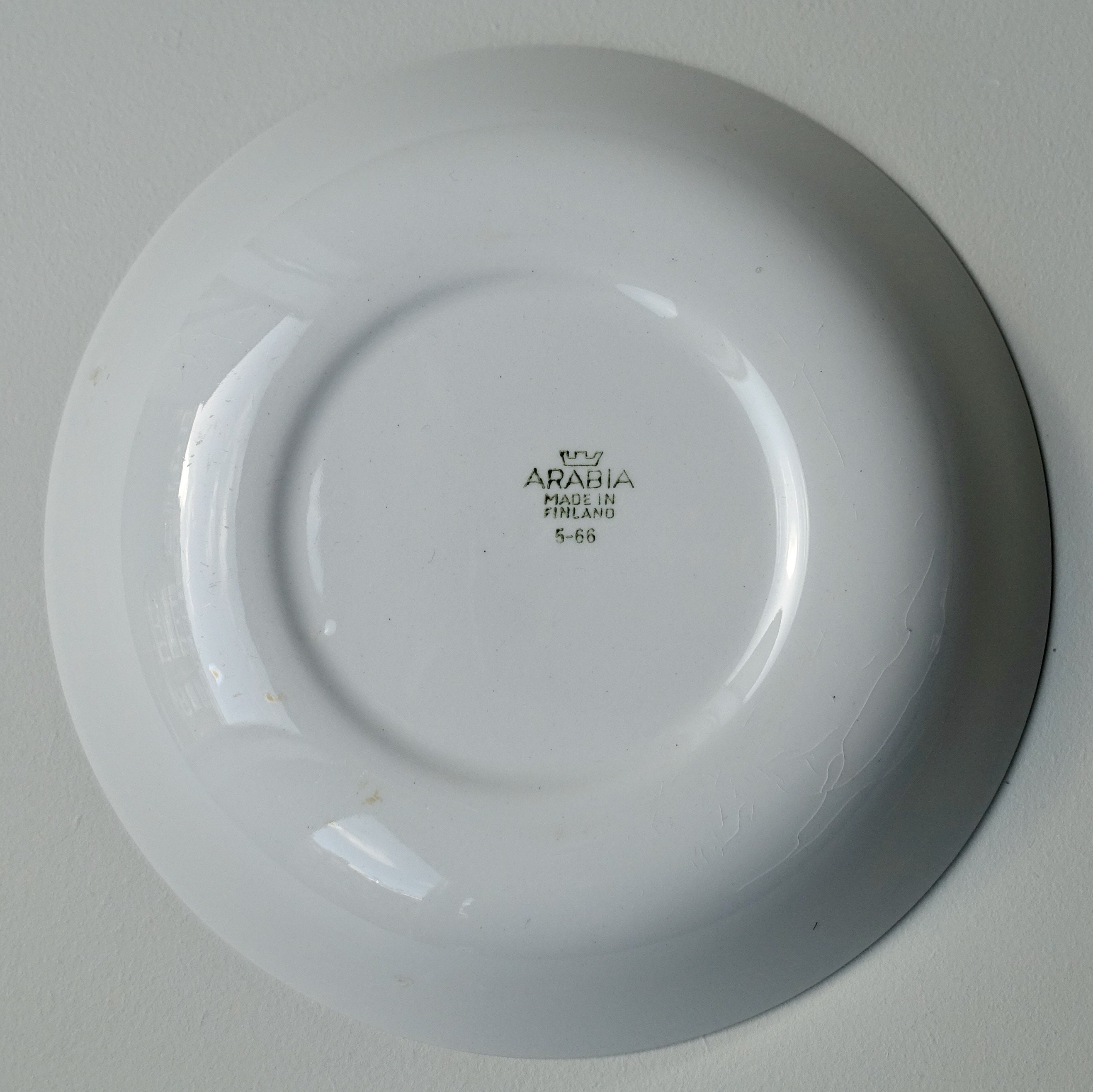 Rare Vintage Arabia Pomona Deep Dish Bowl Plate Round With Lid