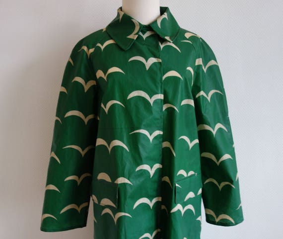 Vintage Marimekko Rukka PVC coated cotton fabric r