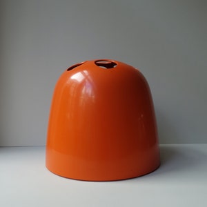 With repaired crack orange Studio Artemide umbrella stand modello DeDalo Emma Gismondi Schweinberger Italian sixties mid century space age