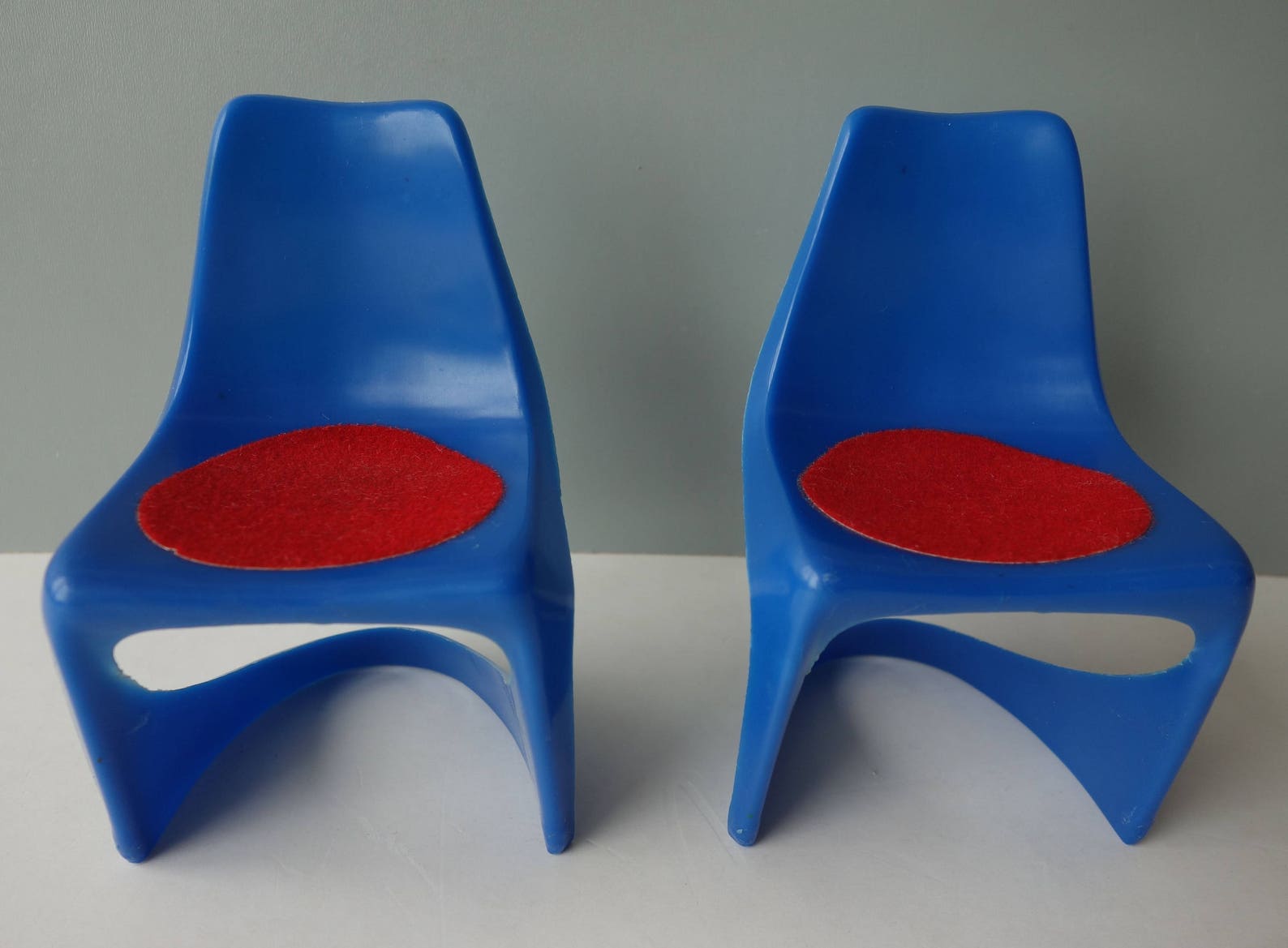CADO 290 Cantilever Mini Chairs Two Helly Miniature Design Etsy