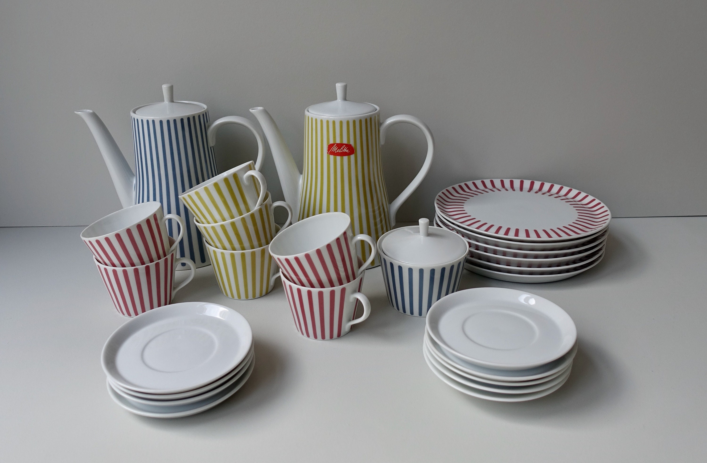 Melitta .germany Porcelain Zürich Large Size Coffee Breakfast Set