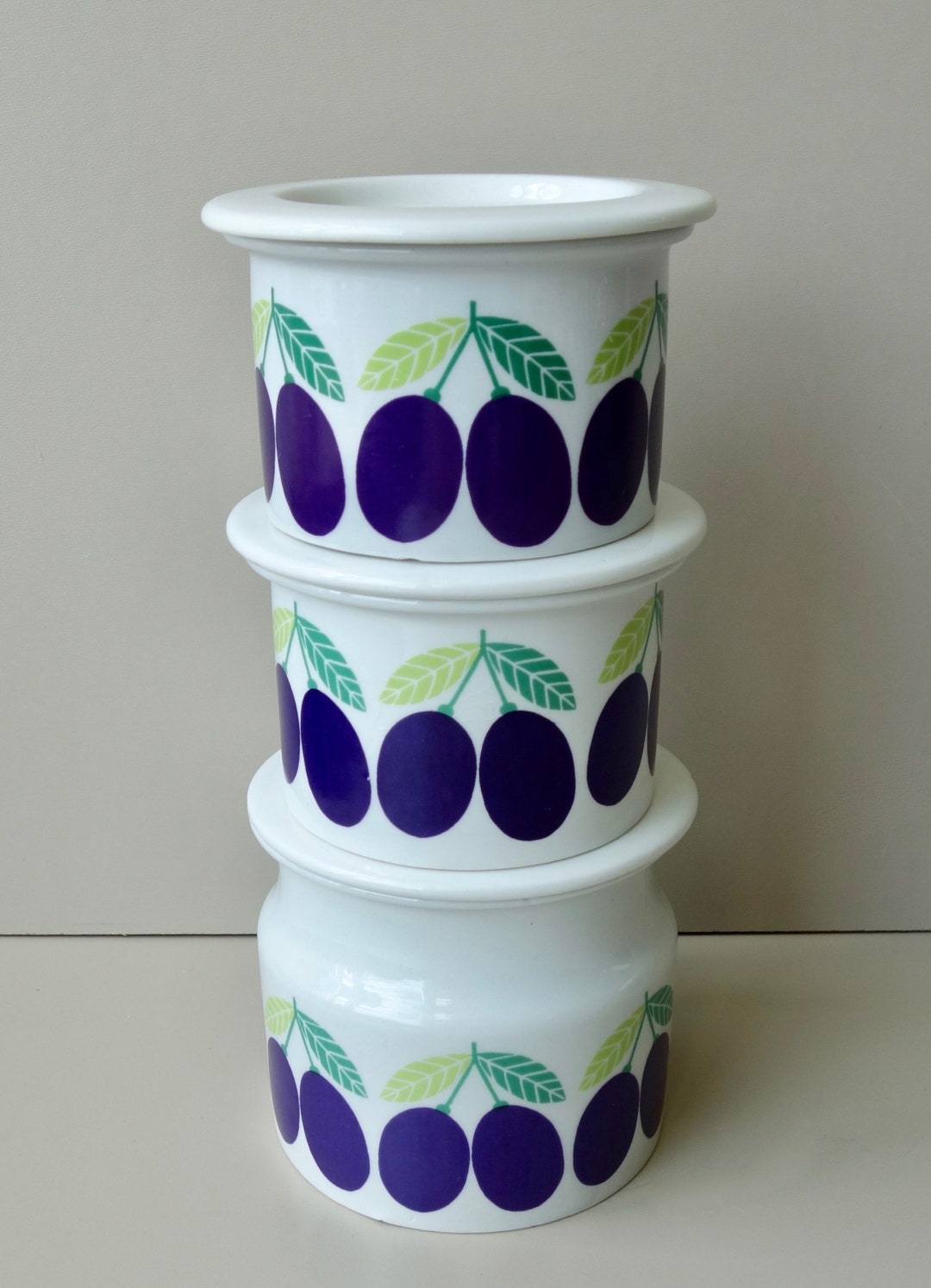 ヴィンテージ アラビア ポモナ プラム マーマレード ジャム 保存容器 2