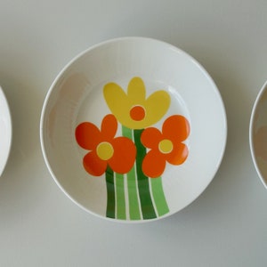 Mint condition set 3 bowls dishes Annemarie Kirsten Selmer Medgård Figgjo Flint Norway mid century modern Scandinavian