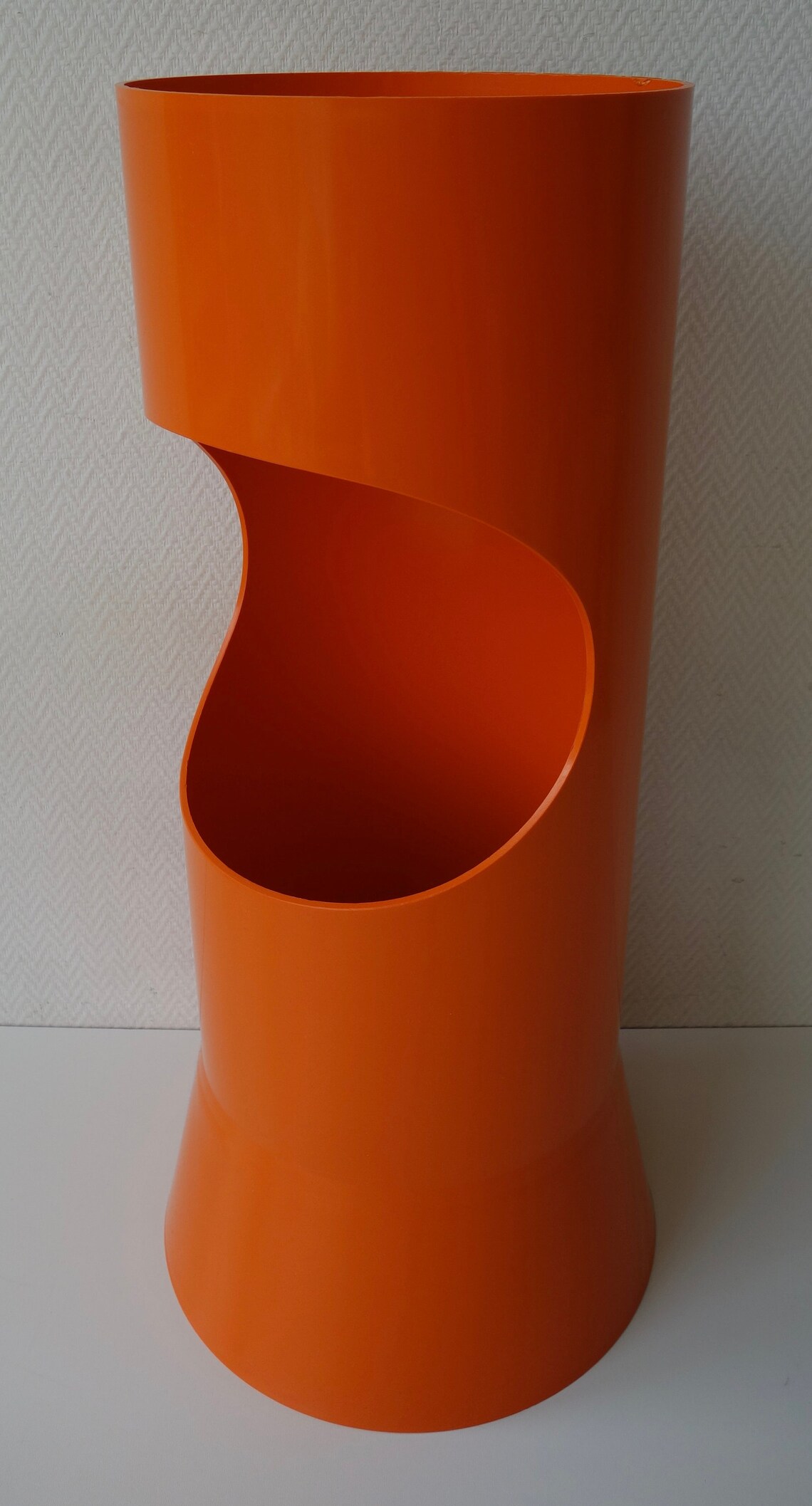 Rare Sergio Asti orange Kartell umbrella stand 1960s sixties Etsy