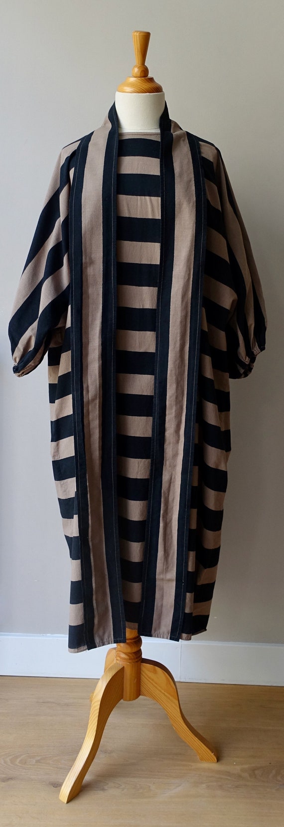 Vintage Vuokko Nurmesniemi striped oversized loos… - image 1