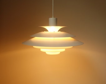 Jeka Metaltryk Large White Danish Design Multi Layered Discs Lamp